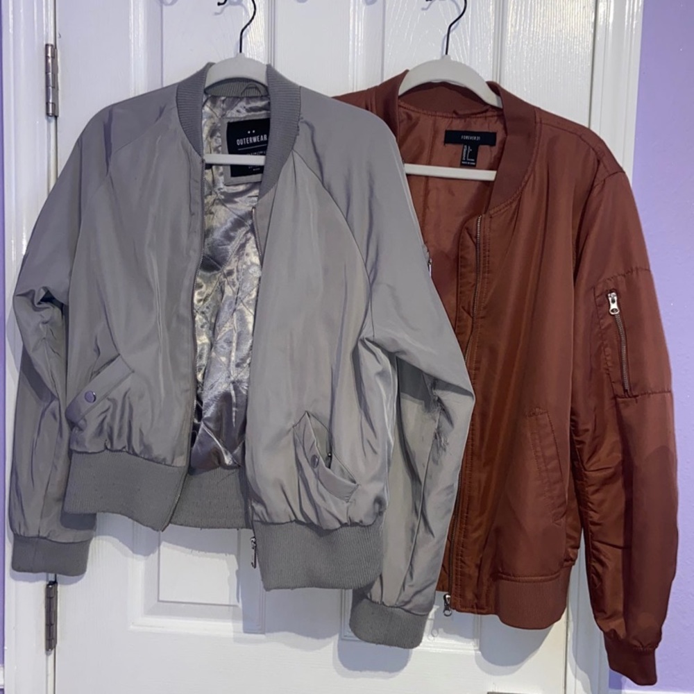 Grey Bomber Jacket